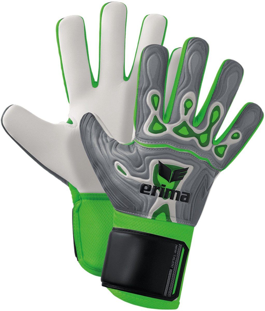 Erima flex-ray new talent goalkeeper gloves children - gray green | size: 3-0