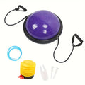 Bosu Balance Ball con Elastici e Pompa – Mezza Palla per Equilibrio, Fitness e Allenamento Sportivo