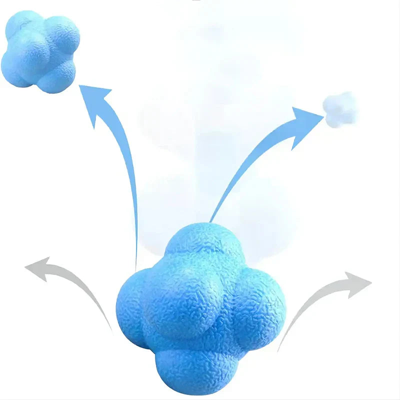 Balle Réaction Hexagonale pour l'entraînement – Balle Réaction pour les réflexes, l'agilité et la coordination