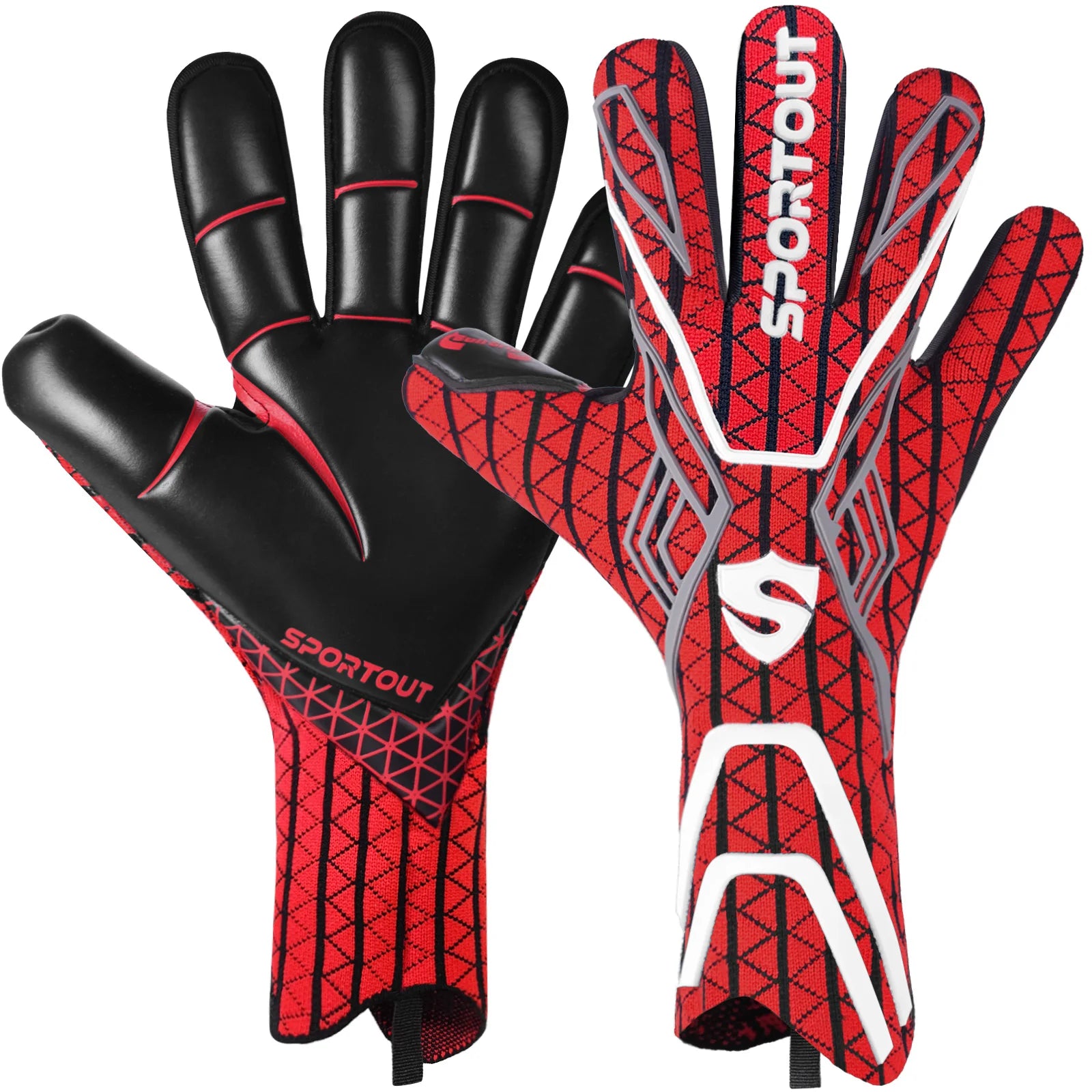 Gants de gardien de but professionnels – Grip en latex allemand 4+3mm | Gants de football respirants