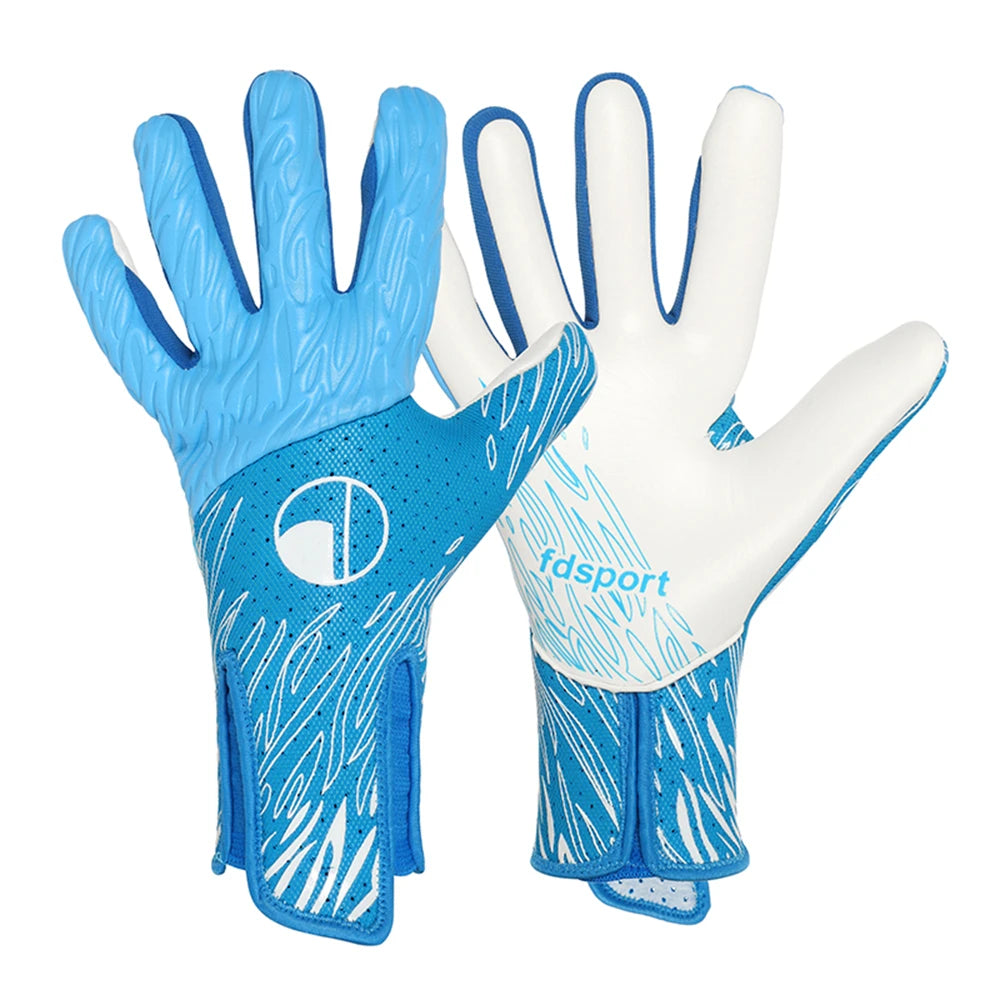 Gants de gardien de but professionnels – Grip en latex 4 mm | Gants de football respirants antidérapants avec protection des doigts