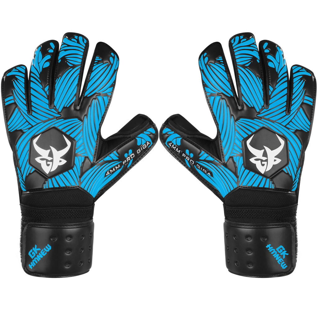 GKHMNEW Goalkeeper Gloves – Strong Grip 4+3mm Fingersave