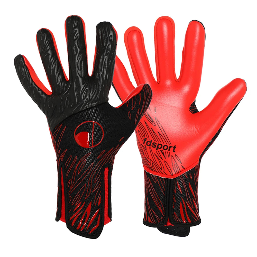 Gants de gardien de but professionnels – Grip en latex 4 mm | Gants de football respirants antidérapants avec protection des doigts