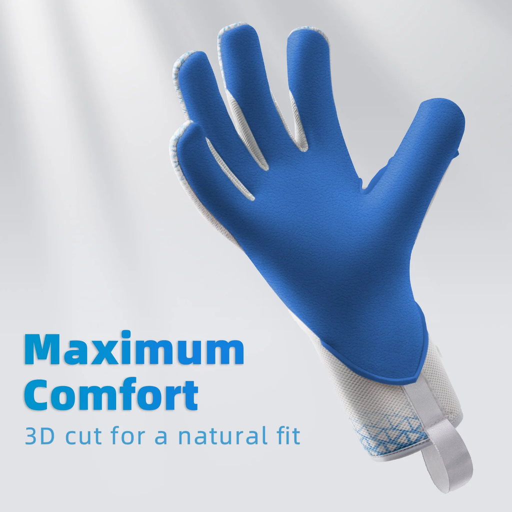 WVVOU Goalkeeper Gloves – 4+3mm Sticky Latex & 3D Cut