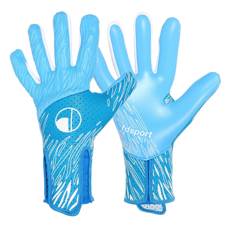 Gants de gardien de but professionnels – Grip en latex 4 mm | Gants de football respirants antidérapants avec protection des doigts