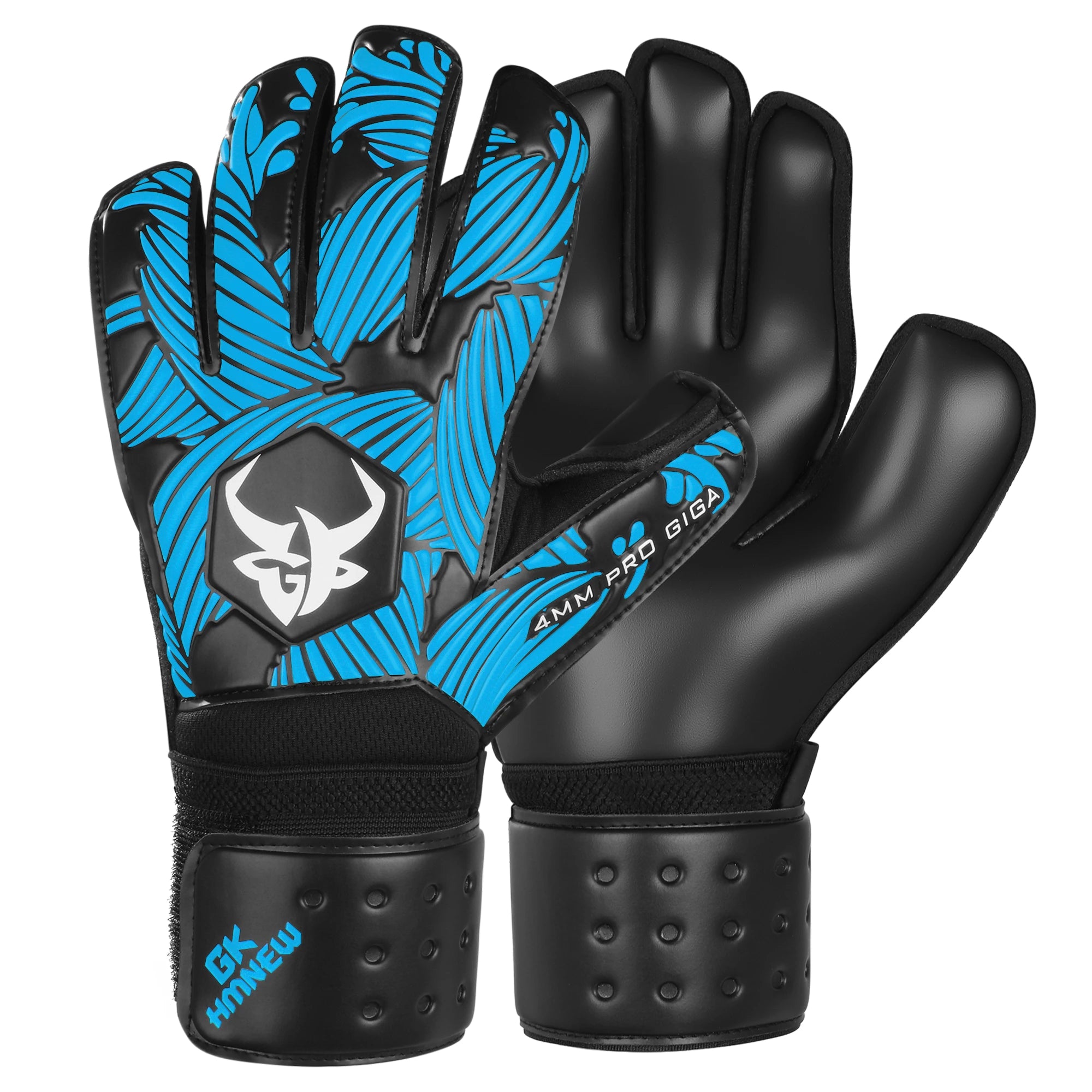 GKHMNEW Goalkeeper Gloves – Strong Grip 4+3mm Fingersave